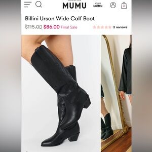 Billini Black Heeled Boots